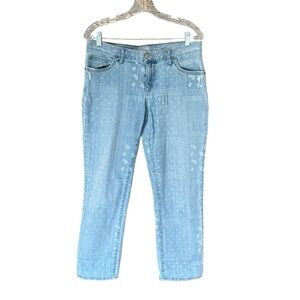 Eddie Bauer Women's Lightweight Boyfriend Fit Distressed Jeans Size 6